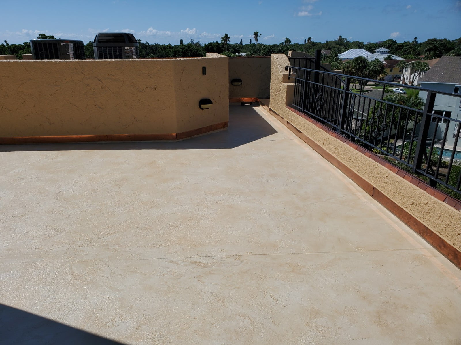 Plaza Deck Before, In Progress, and After Photos